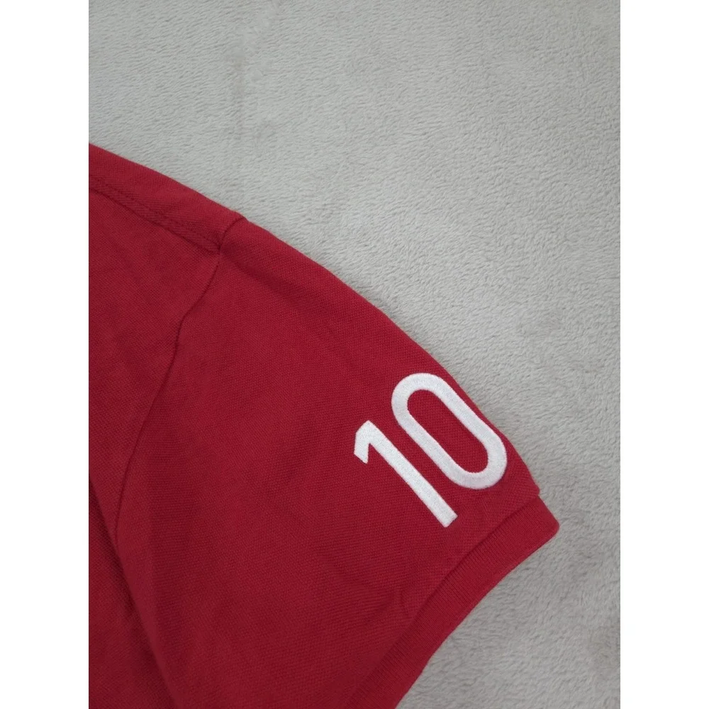 Polo Ralph Lauren Canada Shirt Red Mens 2XL XXL Big Pony Embroidered